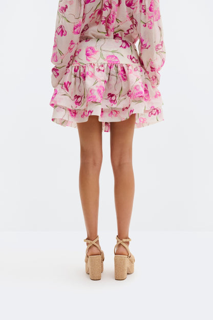 Fantine skirt in tulip pink