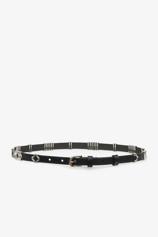 Odena belt in black/silver