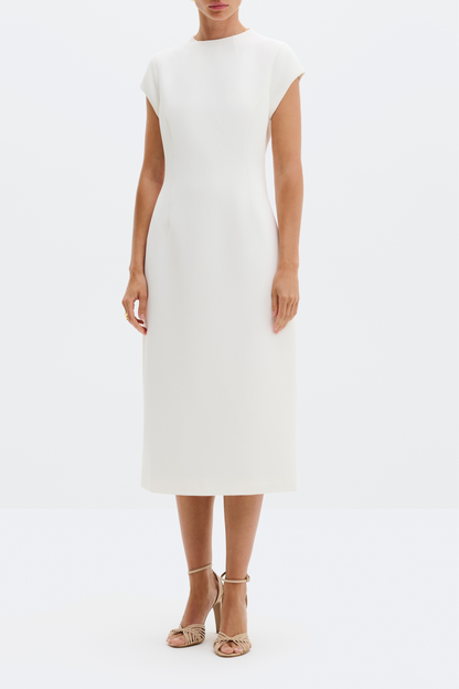 Milena Cape jurk in crème