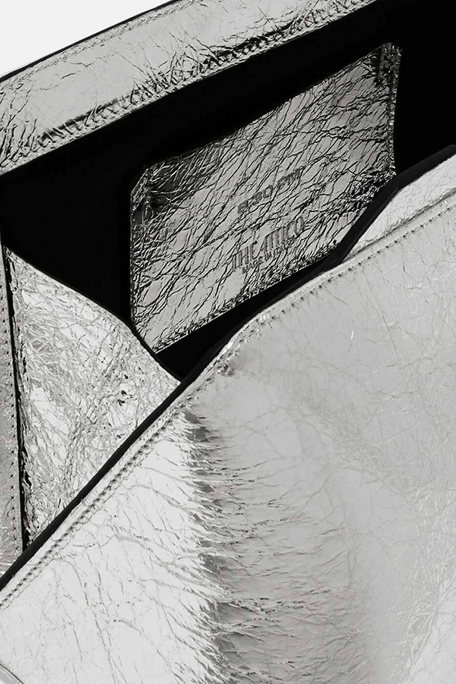 Clutch 8.30 PM in Cracked SilverThe Attico - Anita Hass