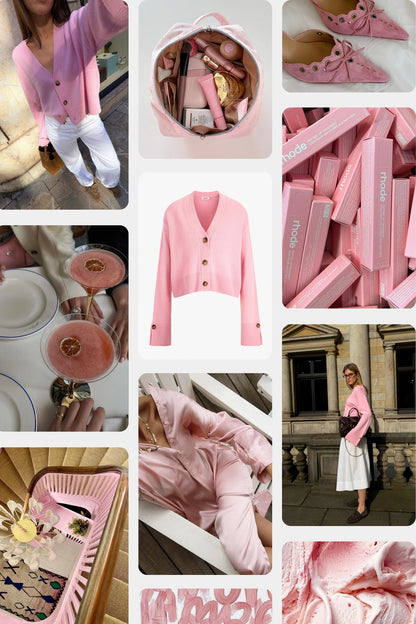 Cárdigan Palais en rosa vintage