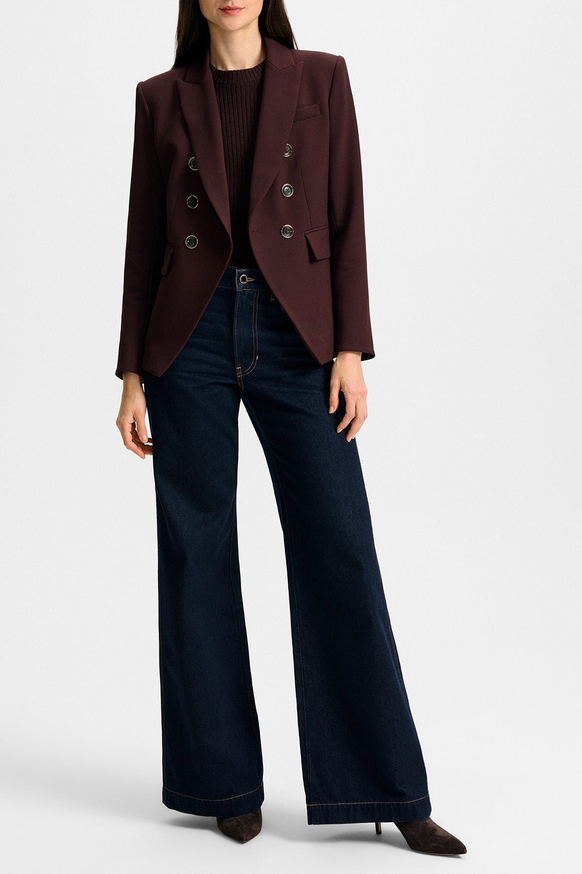 Blazer Miller Dickey in Dark CurrantVeronica Beard - Anita Hass