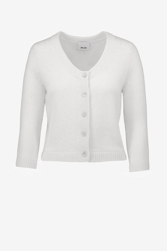 Cardigan Round Neck in Ivory