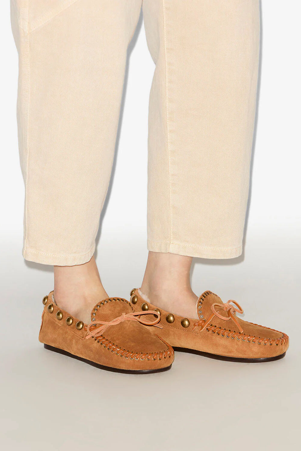 Mokassins Fitza in Cognac/Gold Isabel Marant