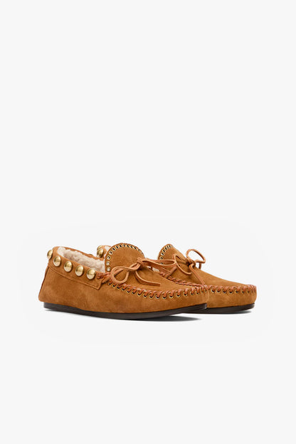 Mokassins Fitza in Cognac/Gold Isabel Marant