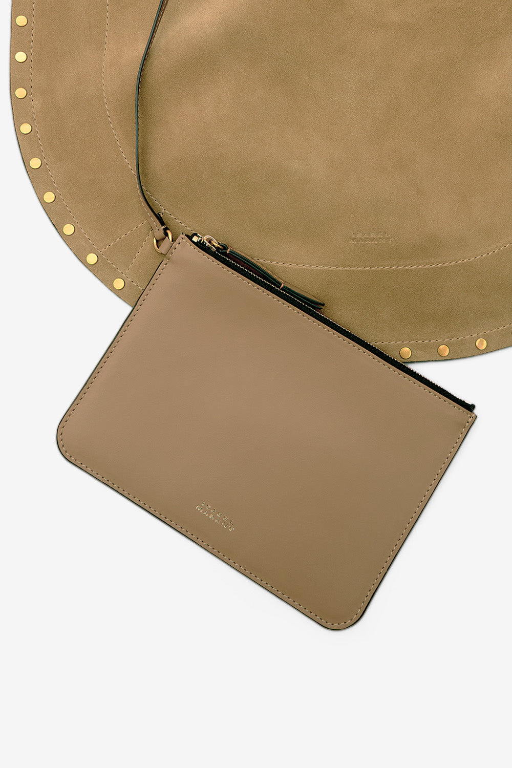 Oskan Hobo Soft bag in taupe