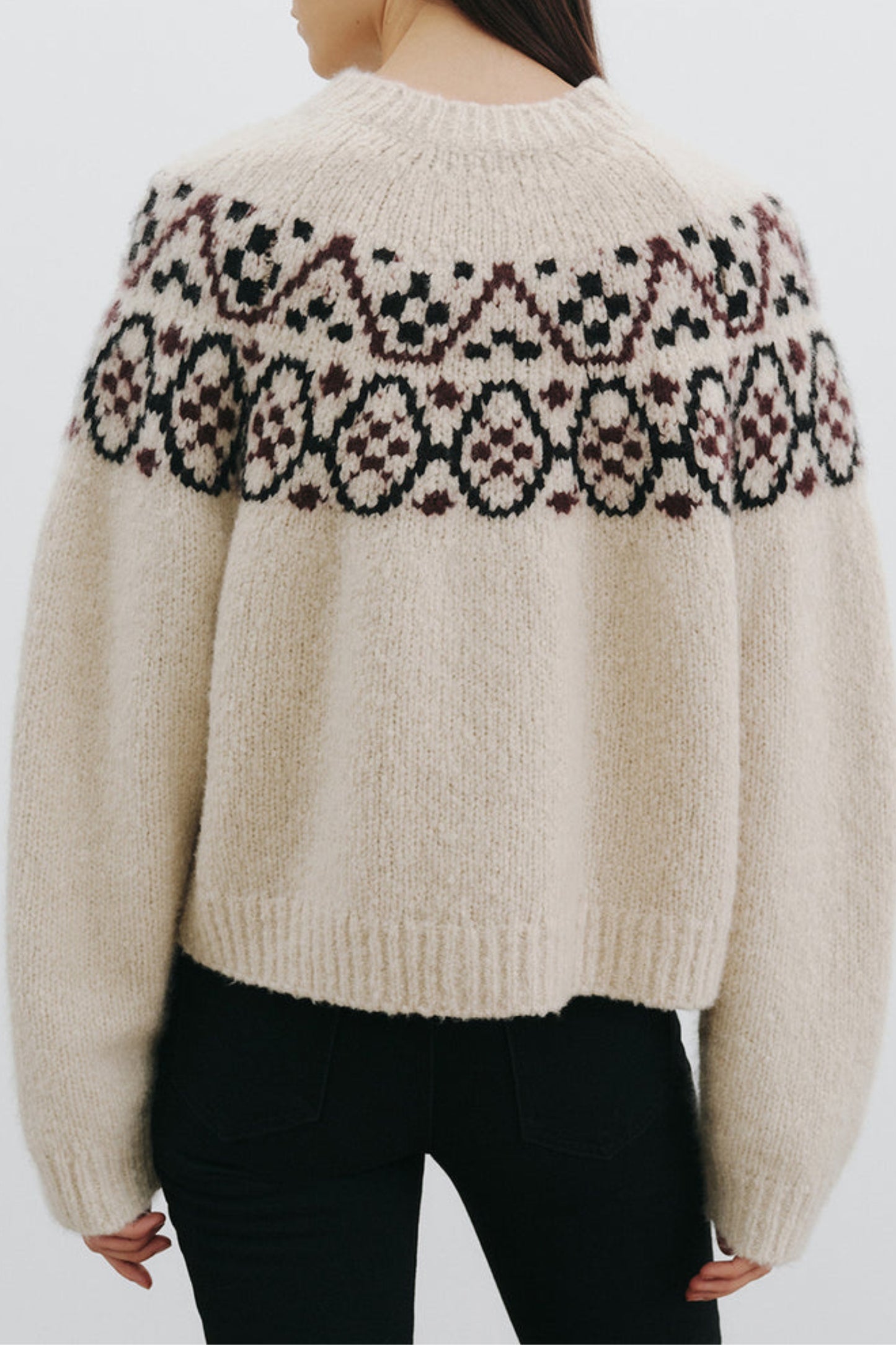 Chrissy sweater in Fair Isle beige