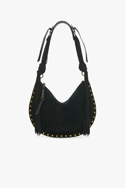 Oskan Soft Zip bag in Suede Black