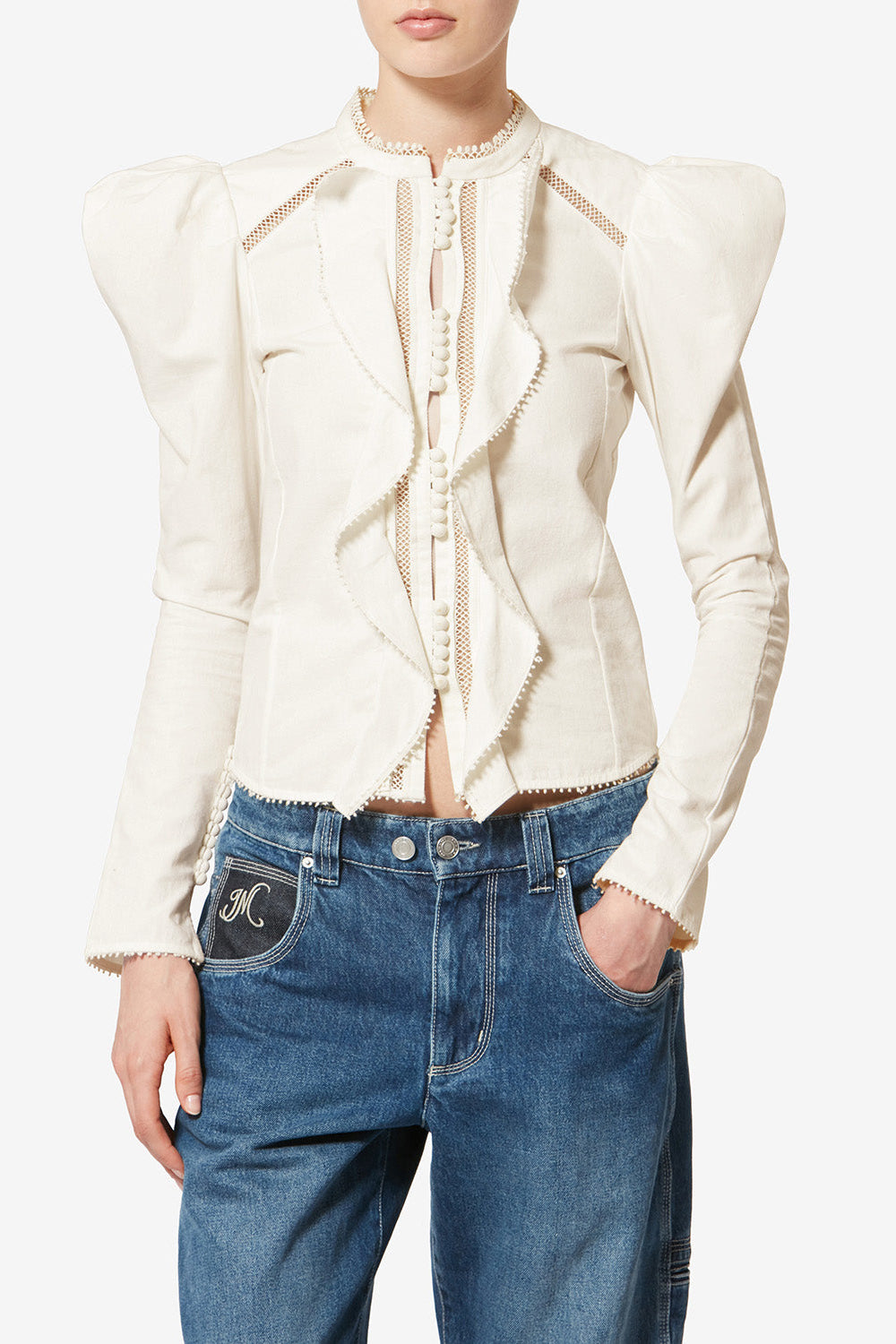 Calina blouse in white