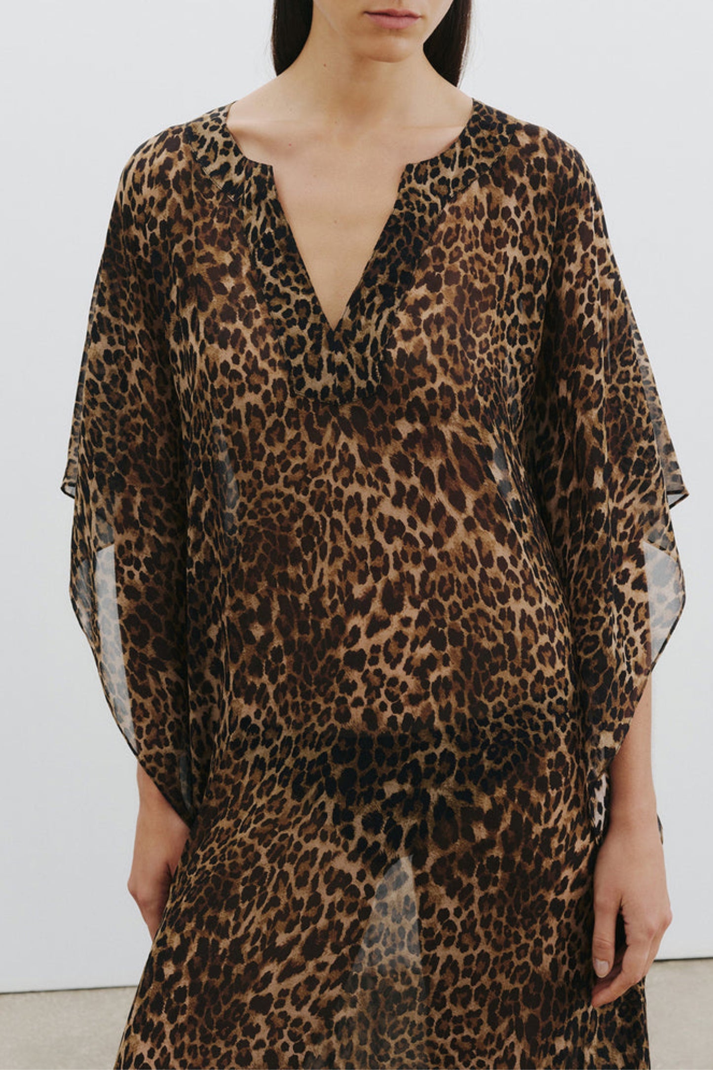 Kaftan Erica in Vintage Leopard