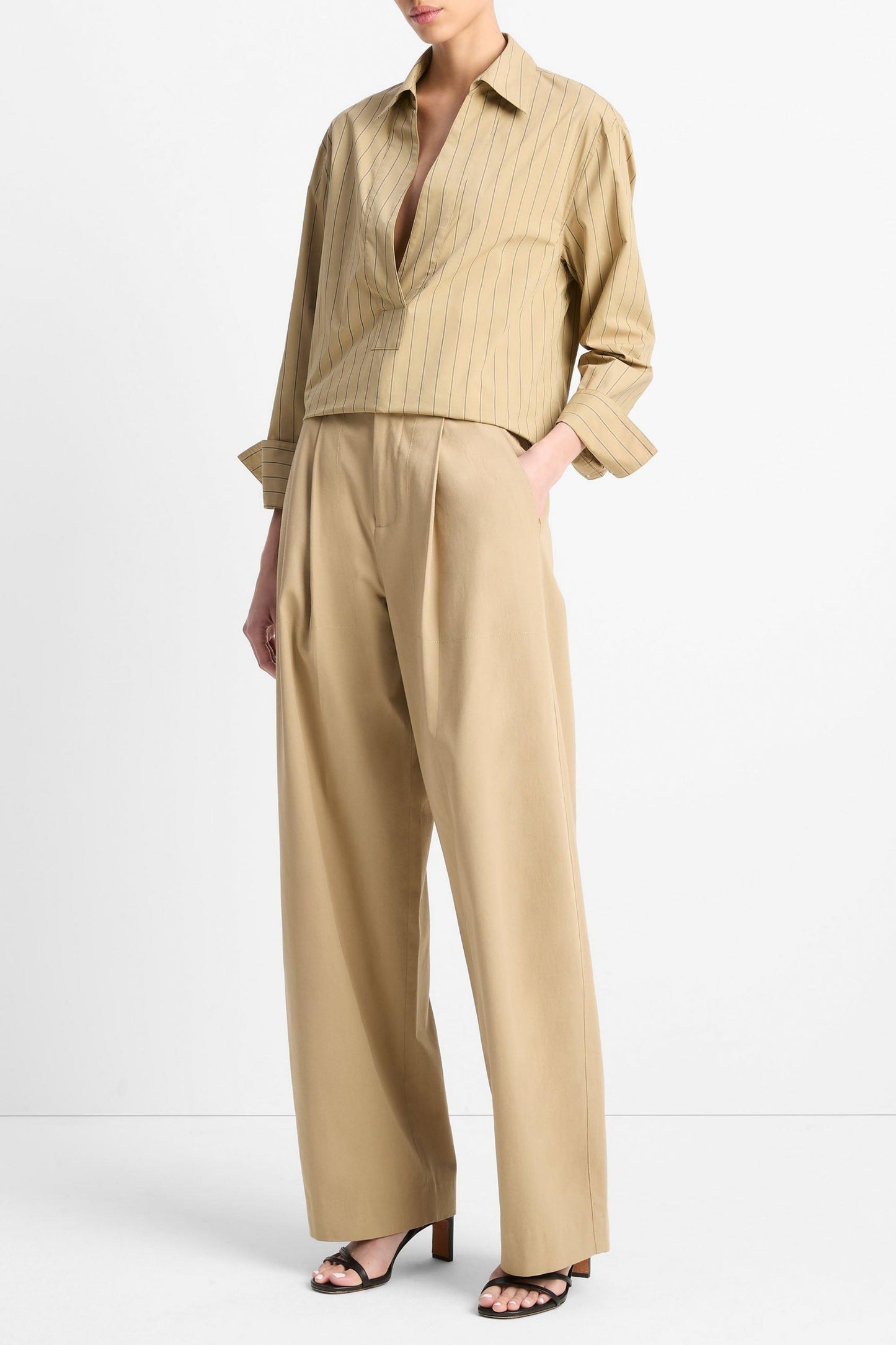 Hose Italian Pleated in FawnVince - Anita Hass