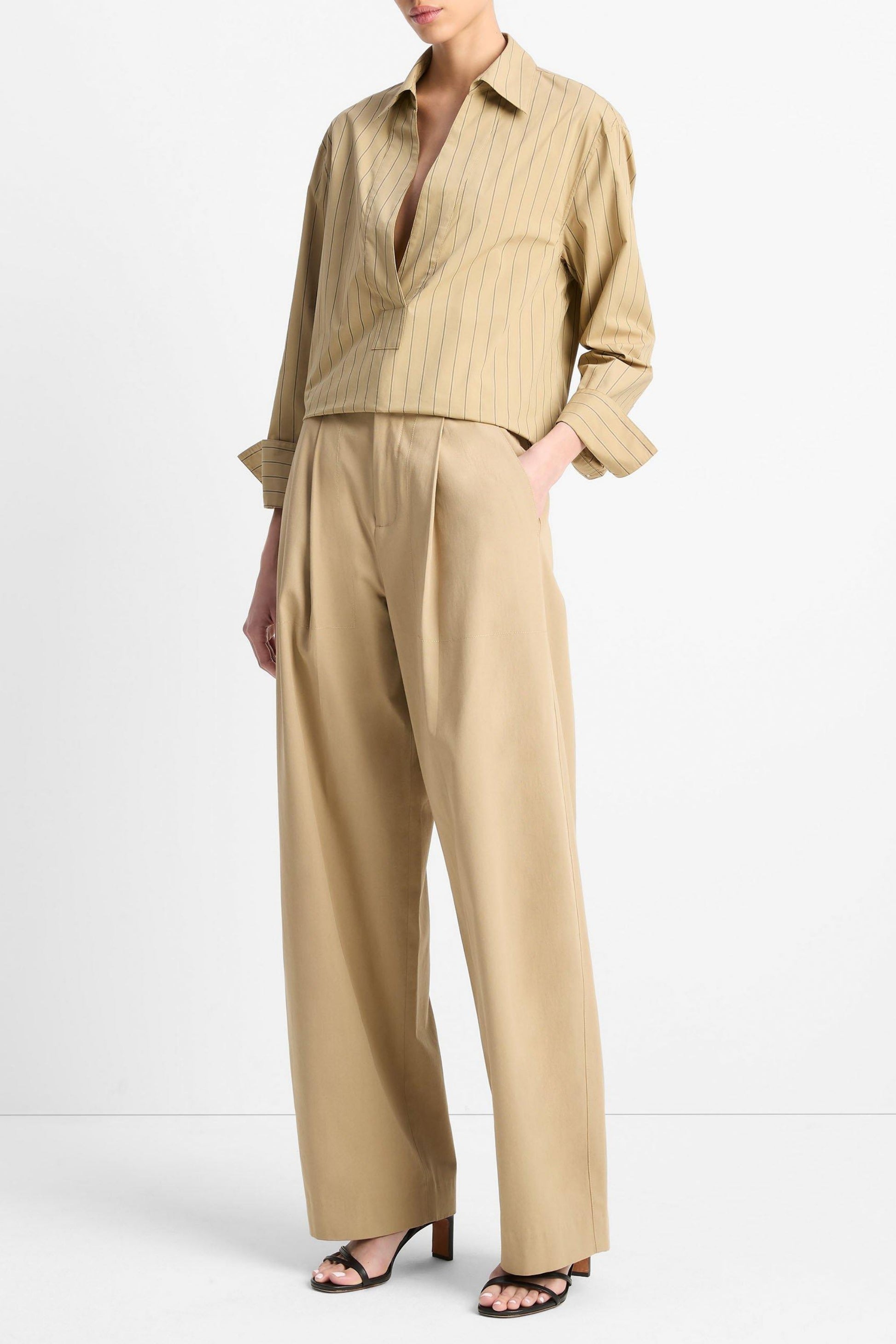 Hose Italian Pleated in FawnVince - Anita Hass