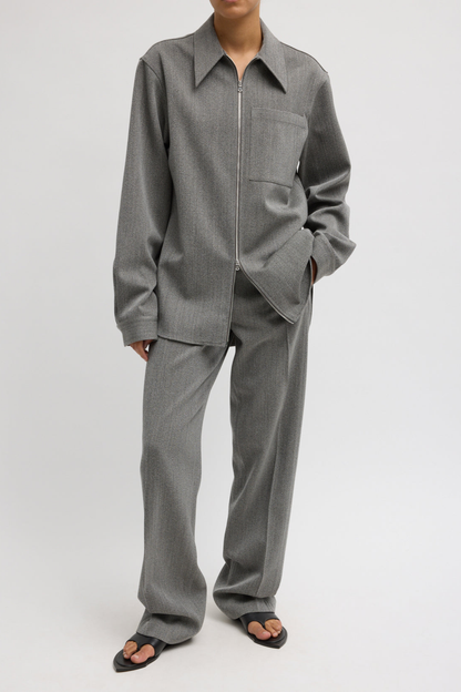 Hose Structured Wool in Grey MultiTibi - Anita Hass