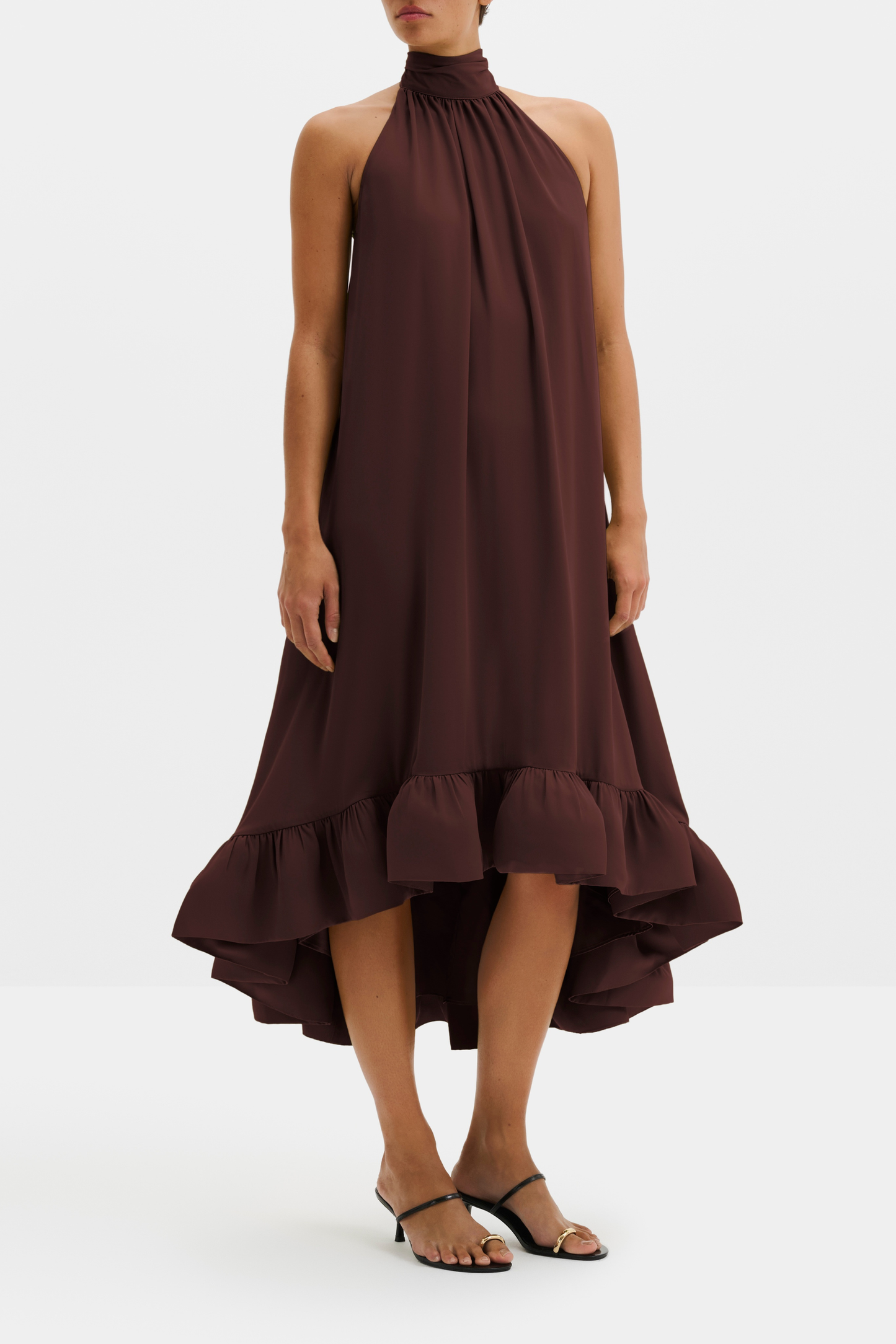 Sabrina dress in espresso