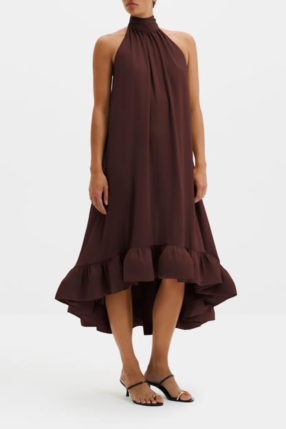 Sabrina dress in espresso