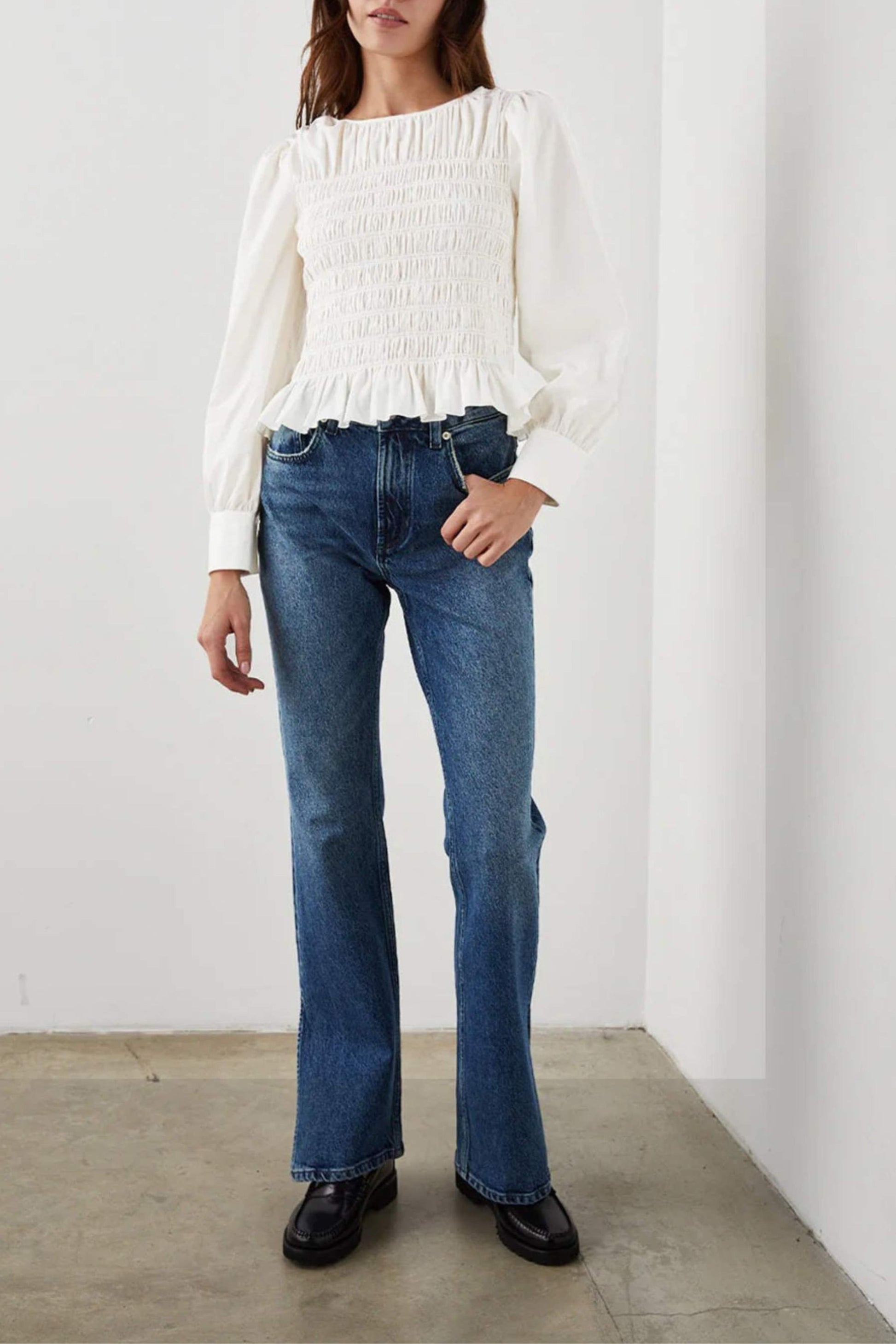 Bluse Tabi in White EmbroideryRails - Anita Hass