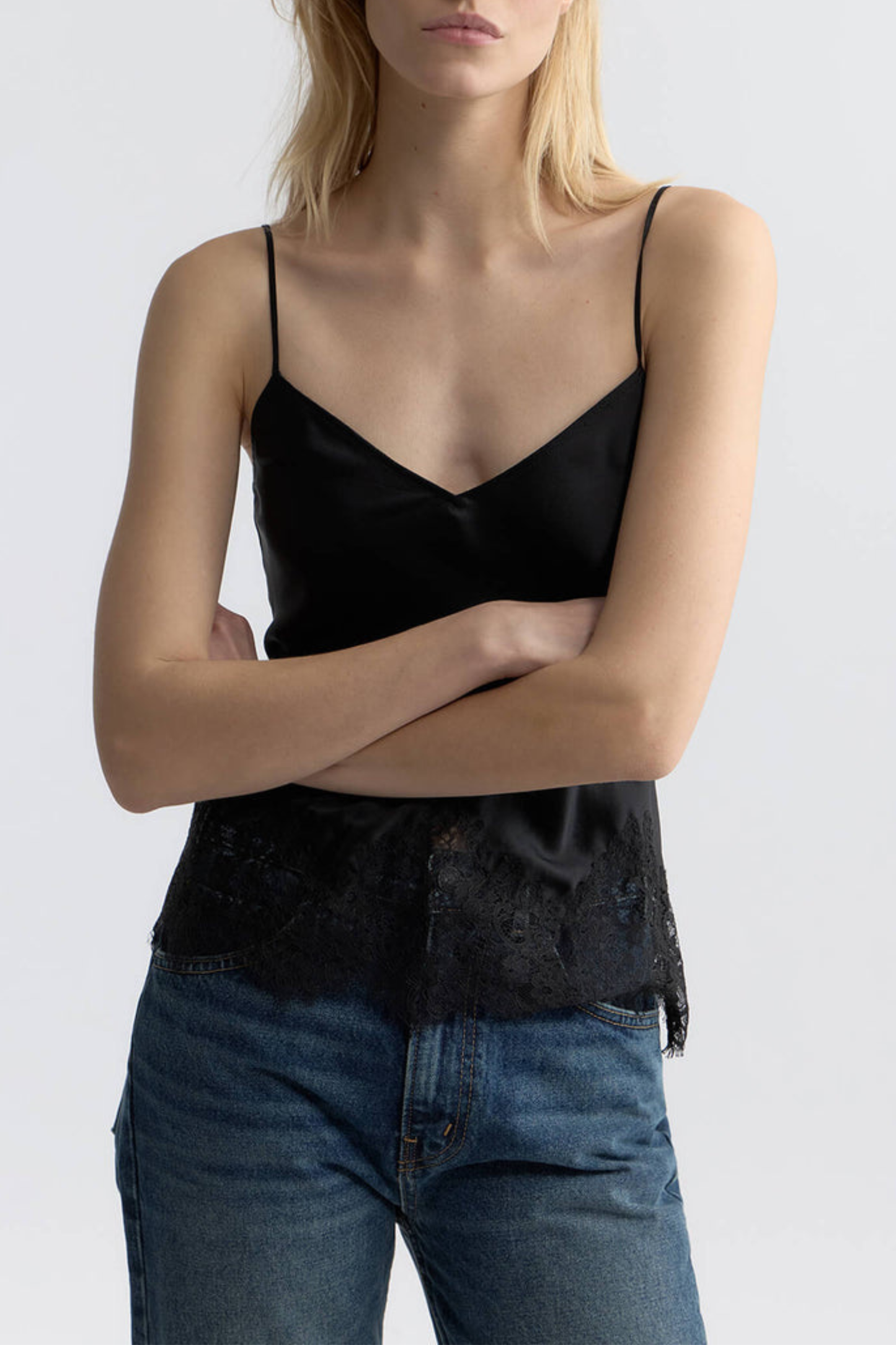 Top Nadine Lace Cami in SchwarzNili Lotan - Anita Hass