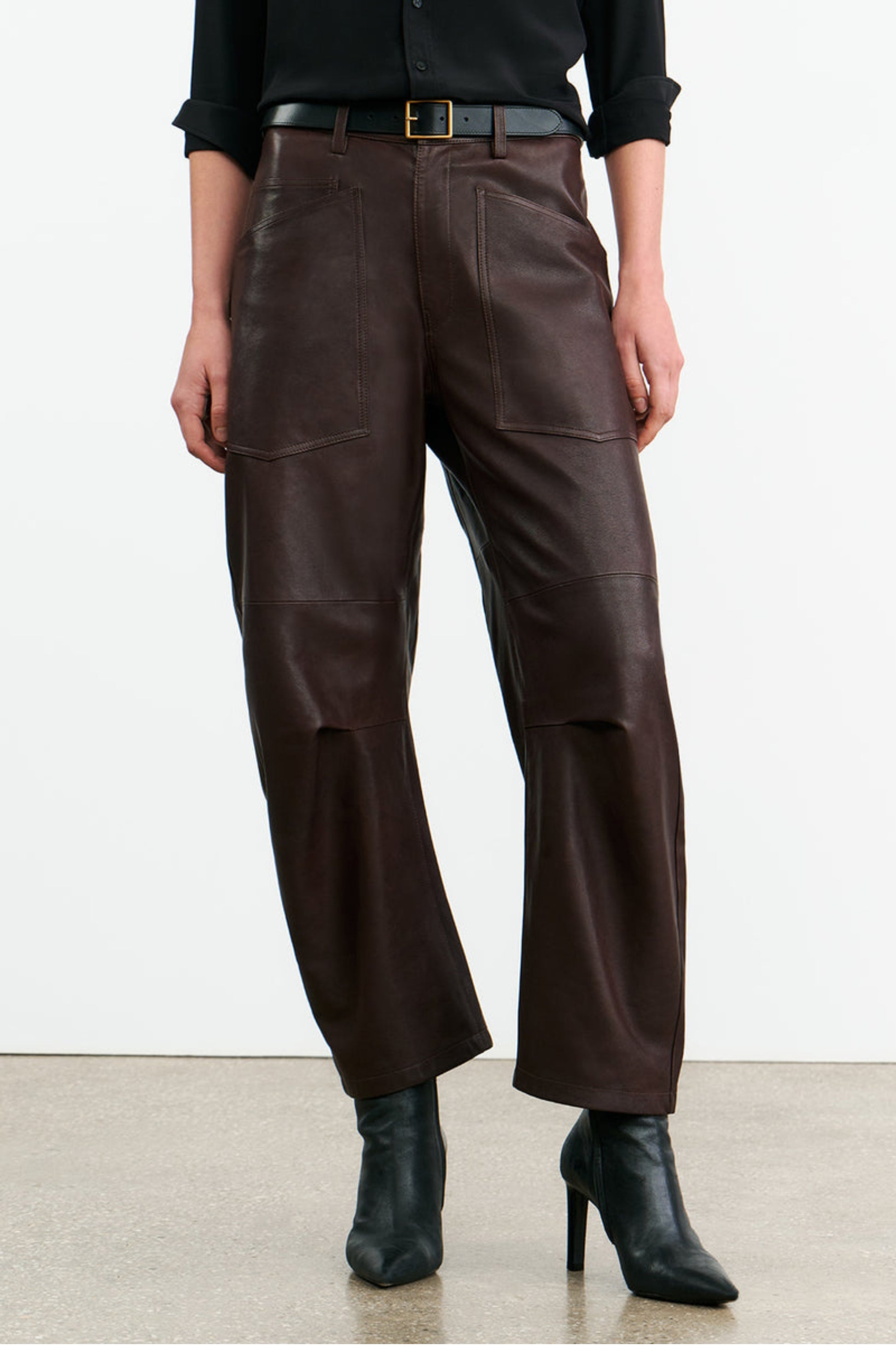 Lederhose Shon in Dark BrownNili Lotan - Anita Hass