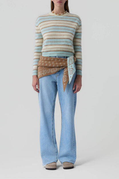 Pullover Grizzly Stripe in SeaglassGuest in Residence - Anita Hass