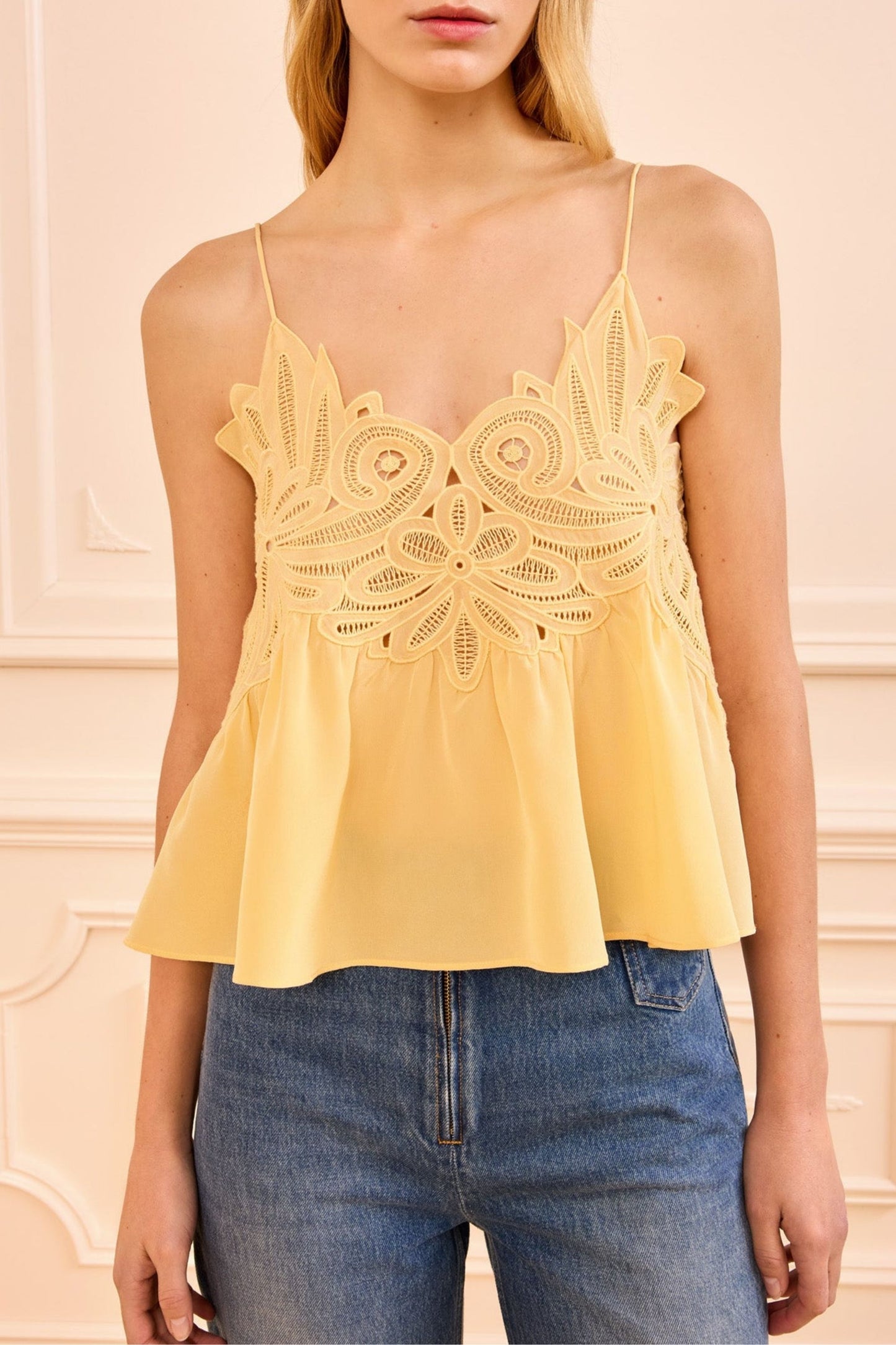 Top Rosie Lace in Dandelion