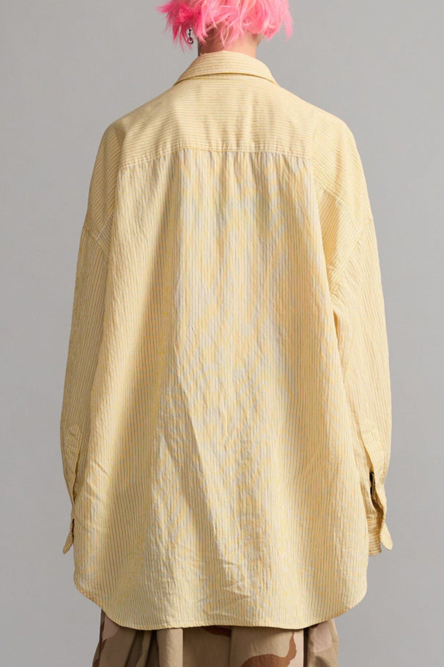 Bluse Drop Neck in Orange StripeR13 - Anita Hass