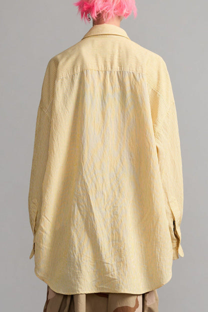 Bluse Drop Neck in Orange StripeR13 - Anita Hass