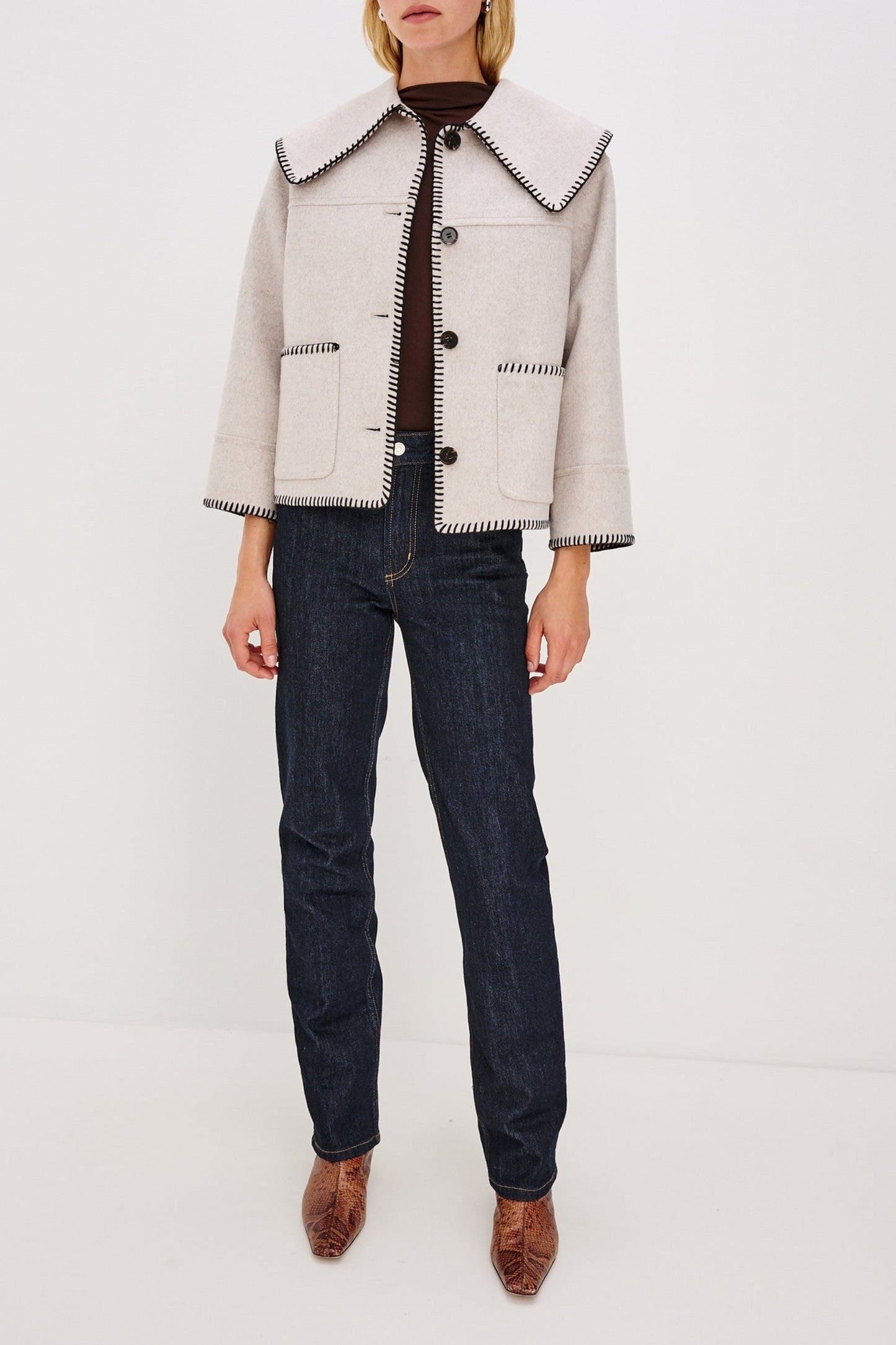 Jacke Patty in OatmealRails - Anita Hass