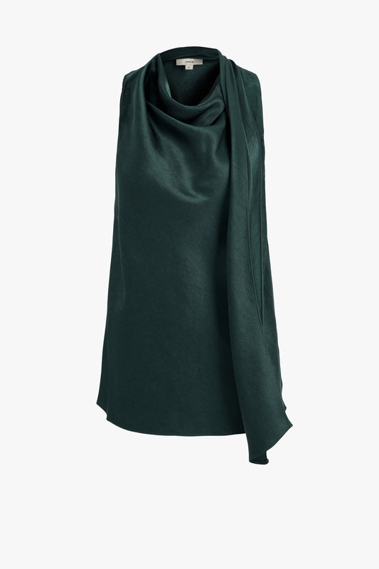 Top Satin Scarf in Juniper