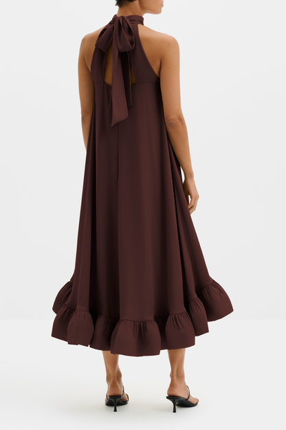 Sabrina dress in espresso