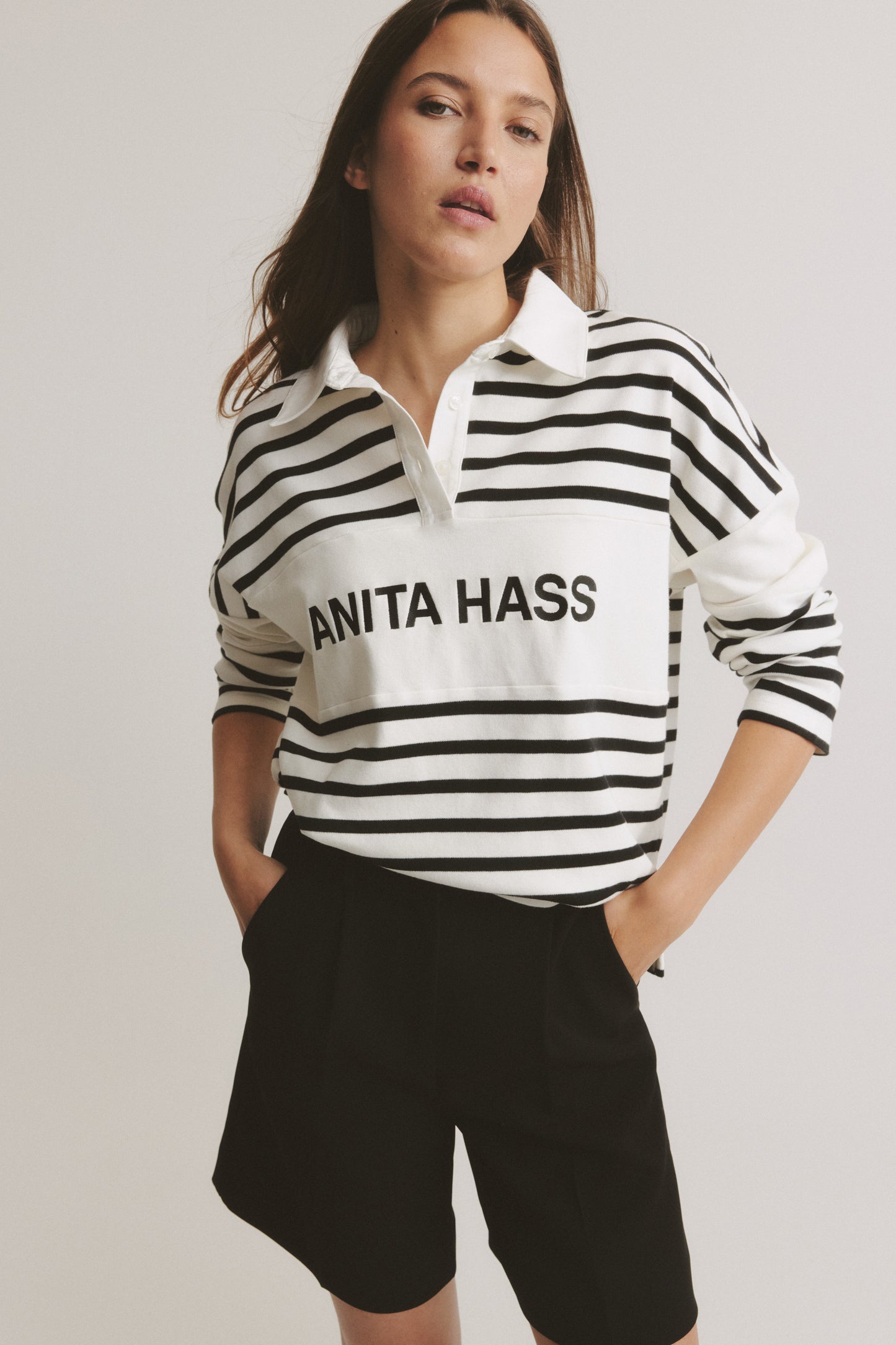 Polo Riviera in Schwarz/IvoryAnita Hass - Anita Hass