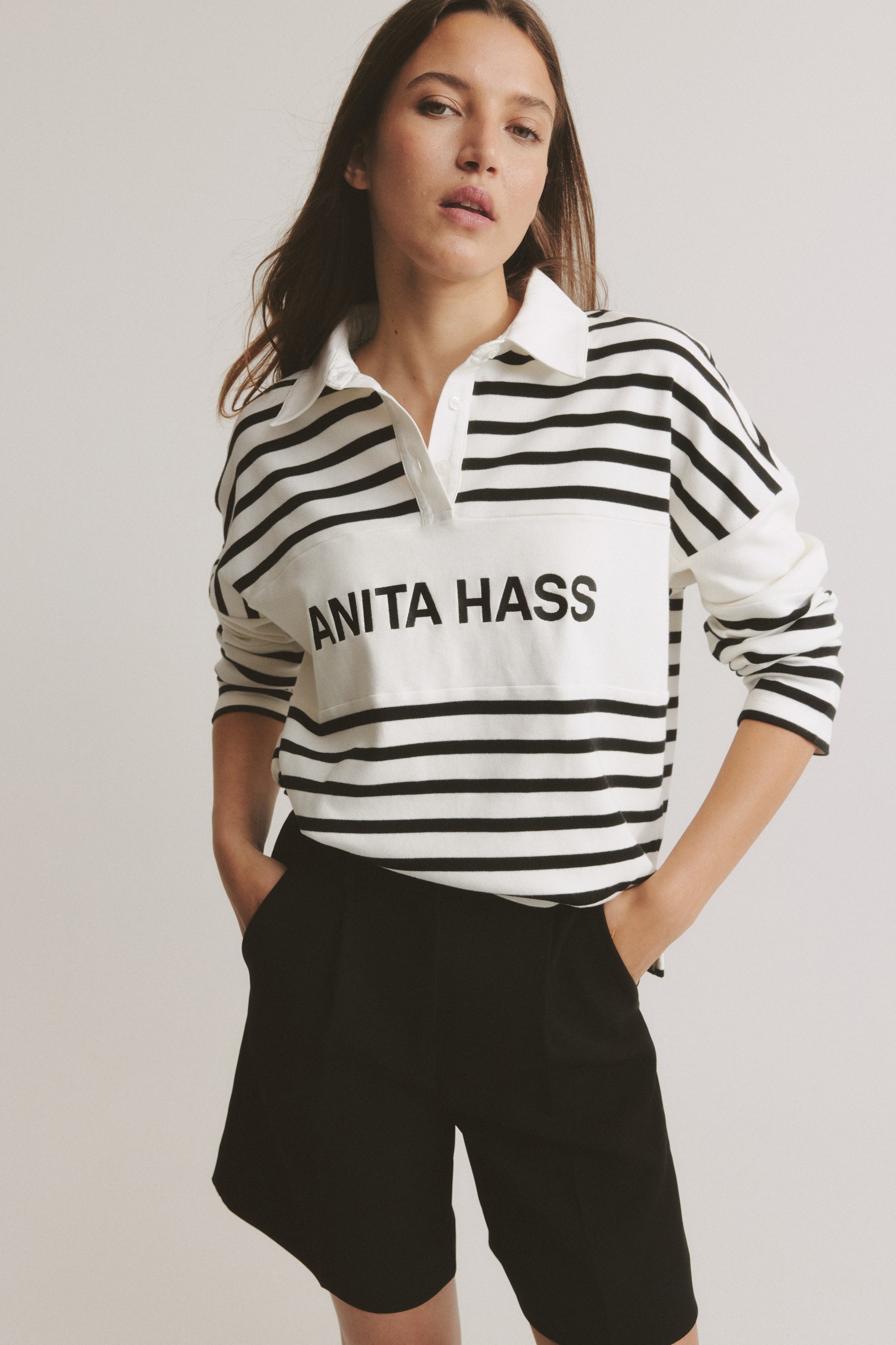 Polo Riviera in Schwarz/IvoryAnita Hass - Anita Hass