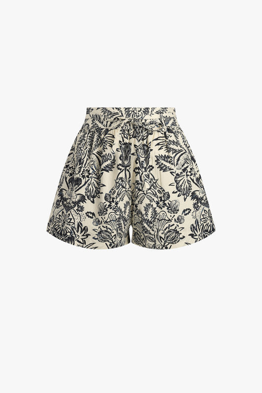 Rowan shorts in Ivory Flora