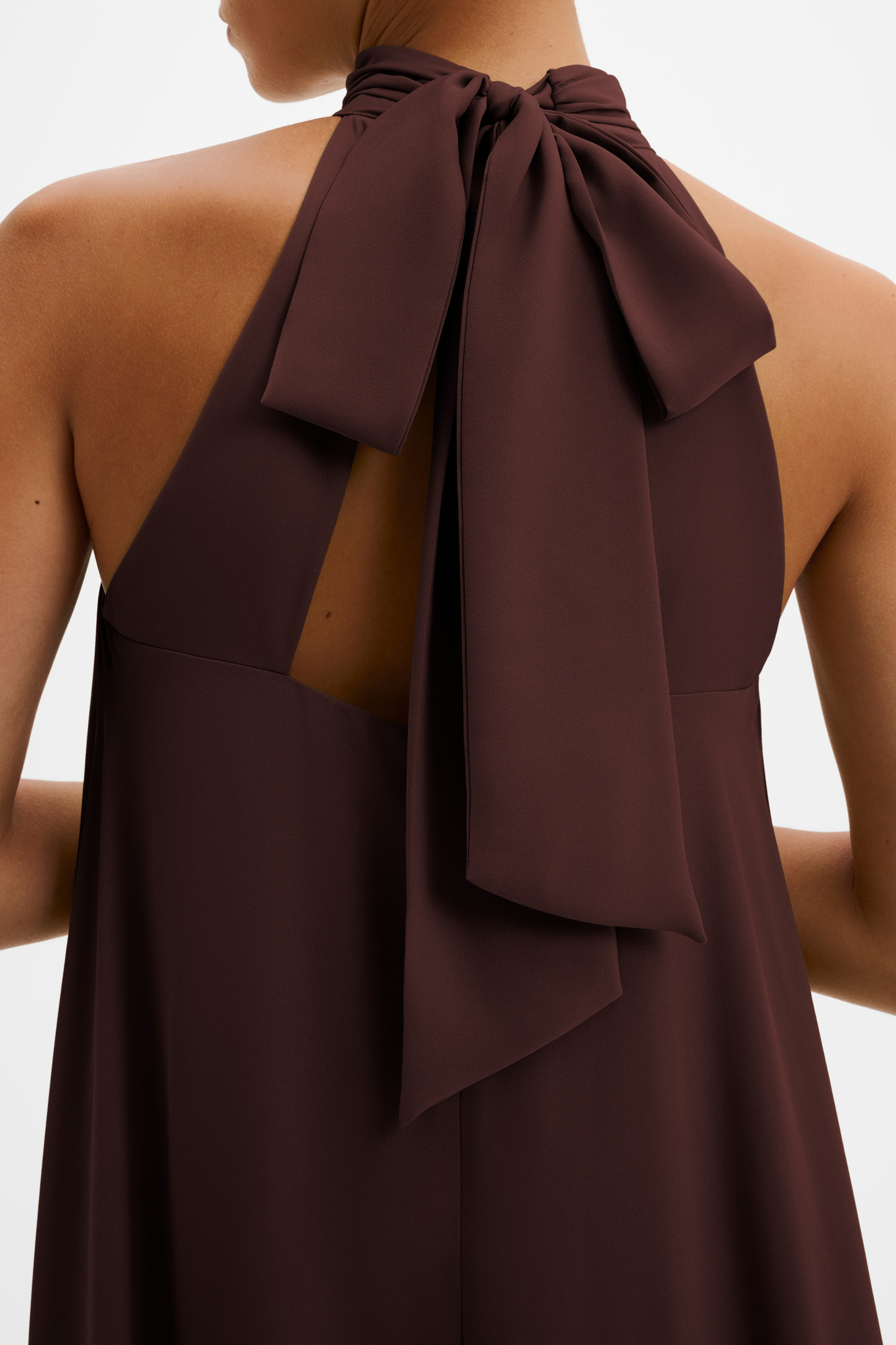 Sabrina dress in espresso