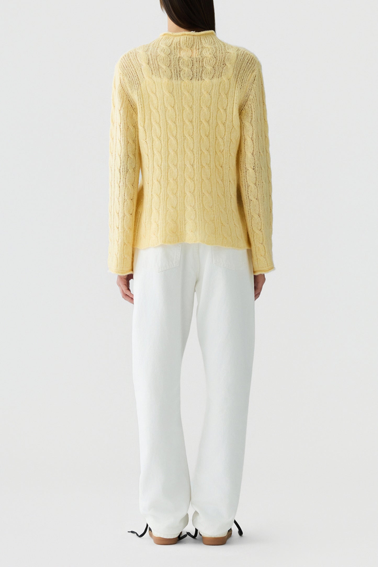 Pullover Open Stripe in Butter Guest in Residence