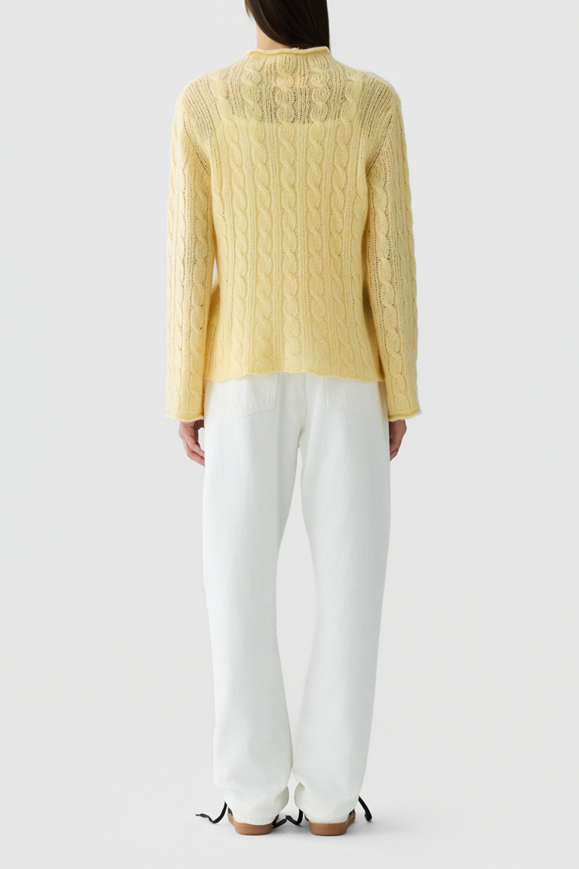 Pullover Open Stripe in Butter Guest in Residence