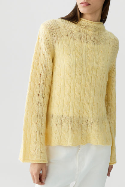 Pullover Open Stripe in Butter Guest in Residence
