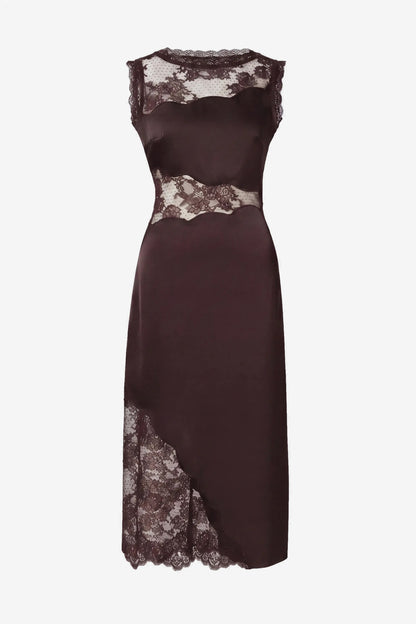 Kleid Desire Lace in Espresso Malina