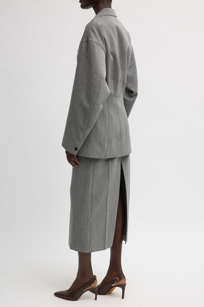 Blazer Sculpted in Grey MultiTibi - Anita Hass