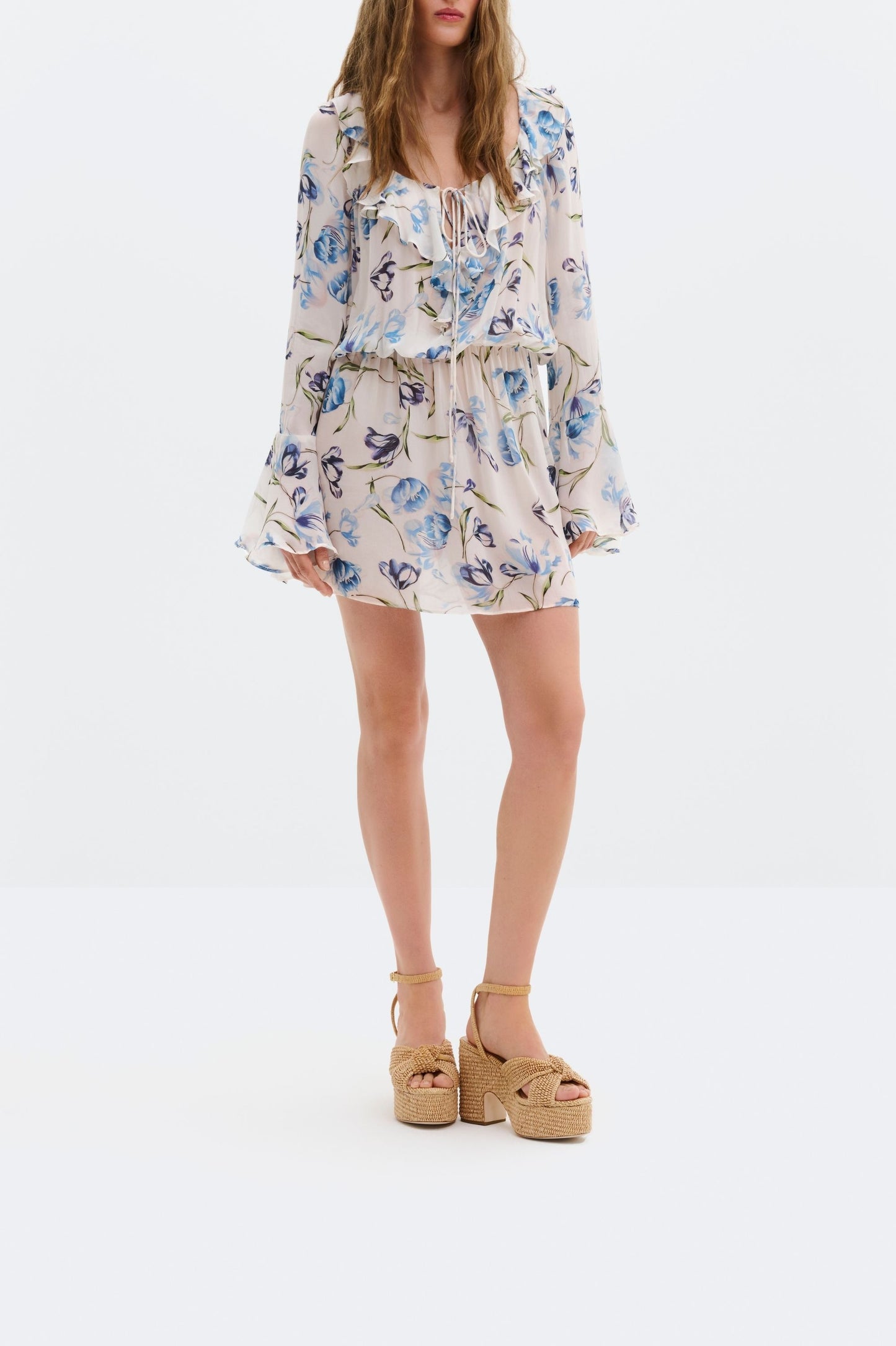 Neva dress in Tulip Blue