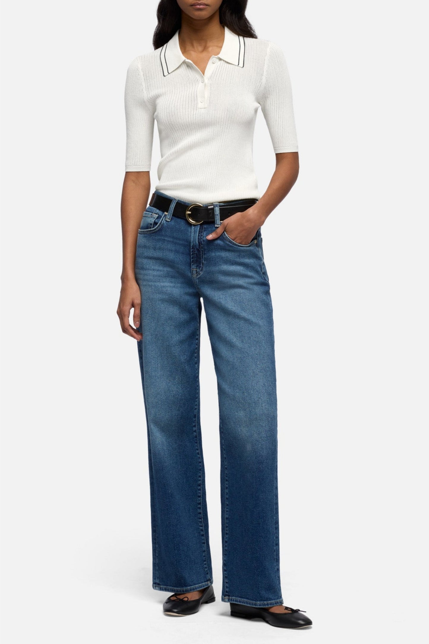 Jeans Stovepipe in Tide Break 7 For All Mankind