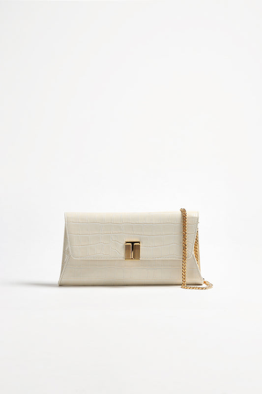 Evening bag in ivory