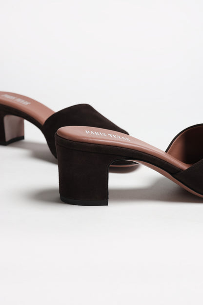 Mules Ava 50 in Ebano