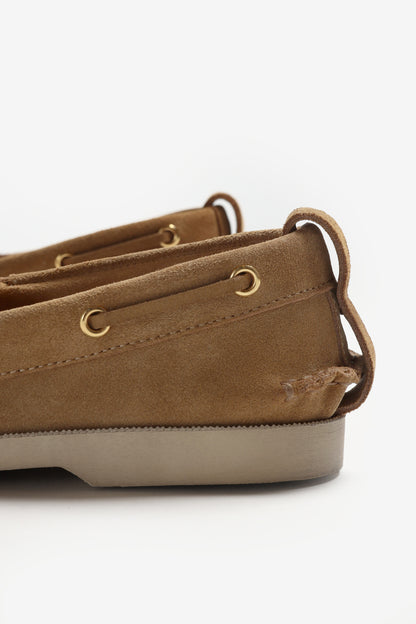 Bootsschuhe Fringes in Camel