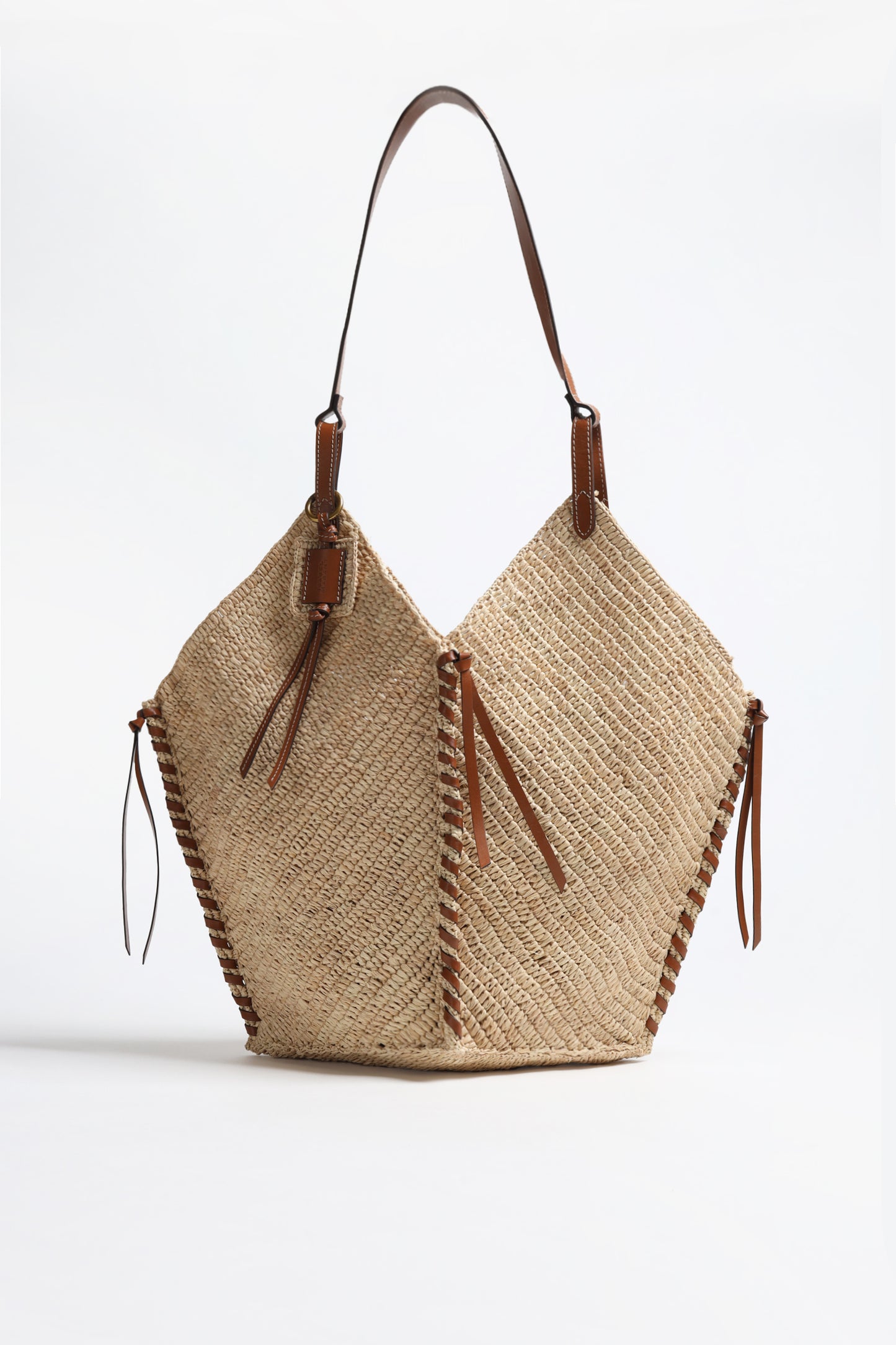 Shopper Tampa Raffia in Natural/Cognac