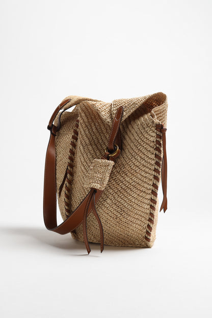 Shopper Tampa Raffia in Natural/Cognac