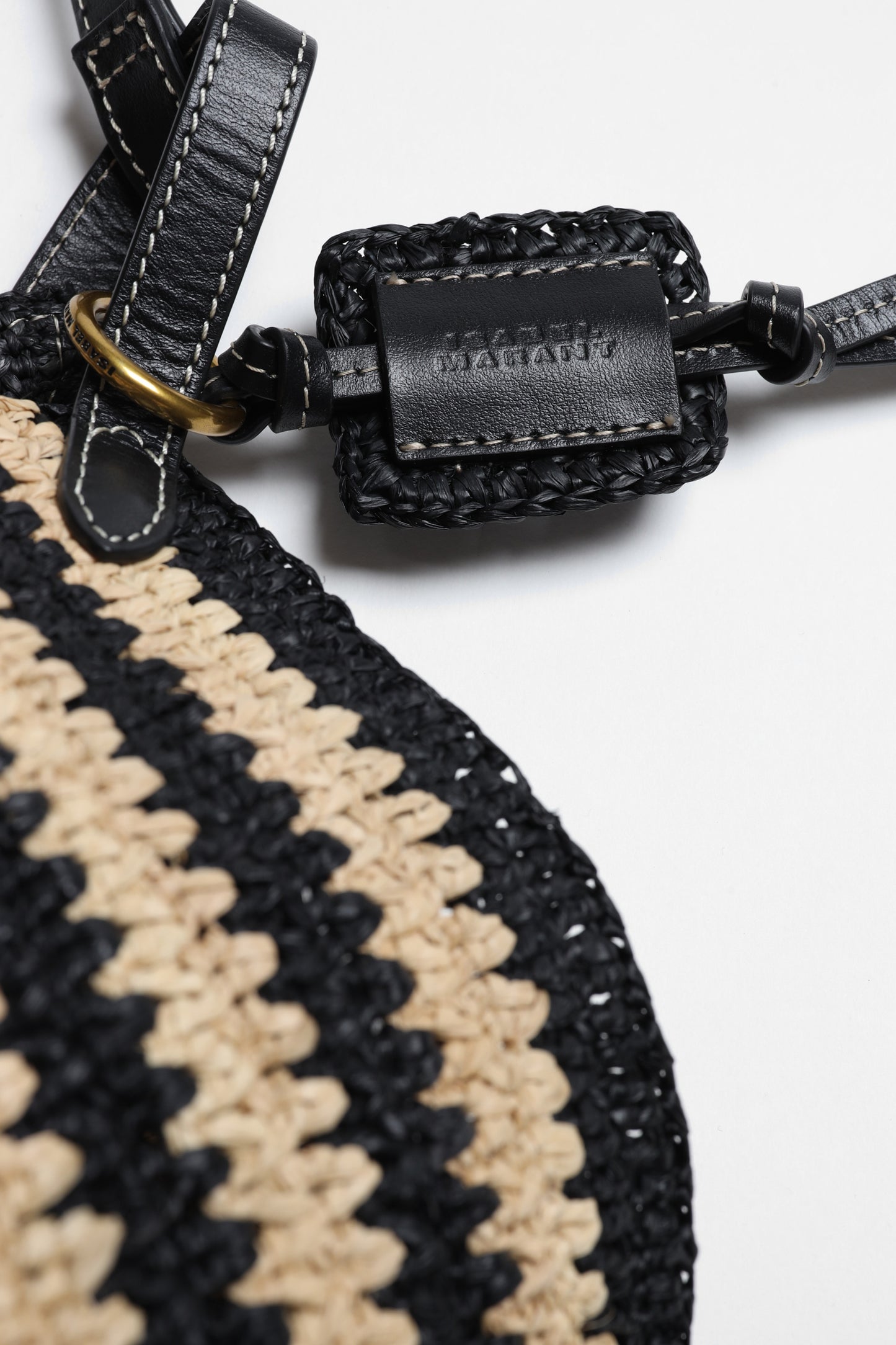 Shopper Tampa Raffia in Natural/Black