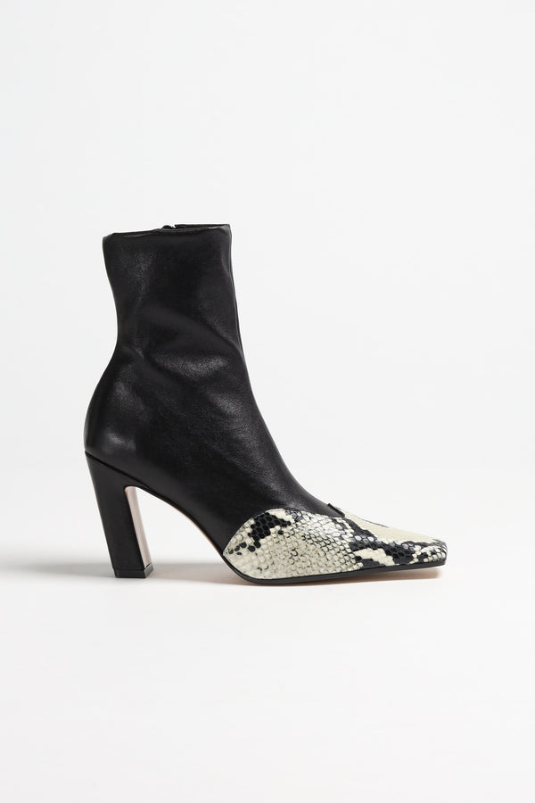 Ankle Boots Dallas Stretch in Schwarz/NaturalKhaite - Anita Hass