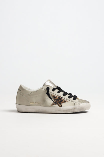 Sneaker Super Star in Light Beige/Dark RedGolden Goose - Anita Hass