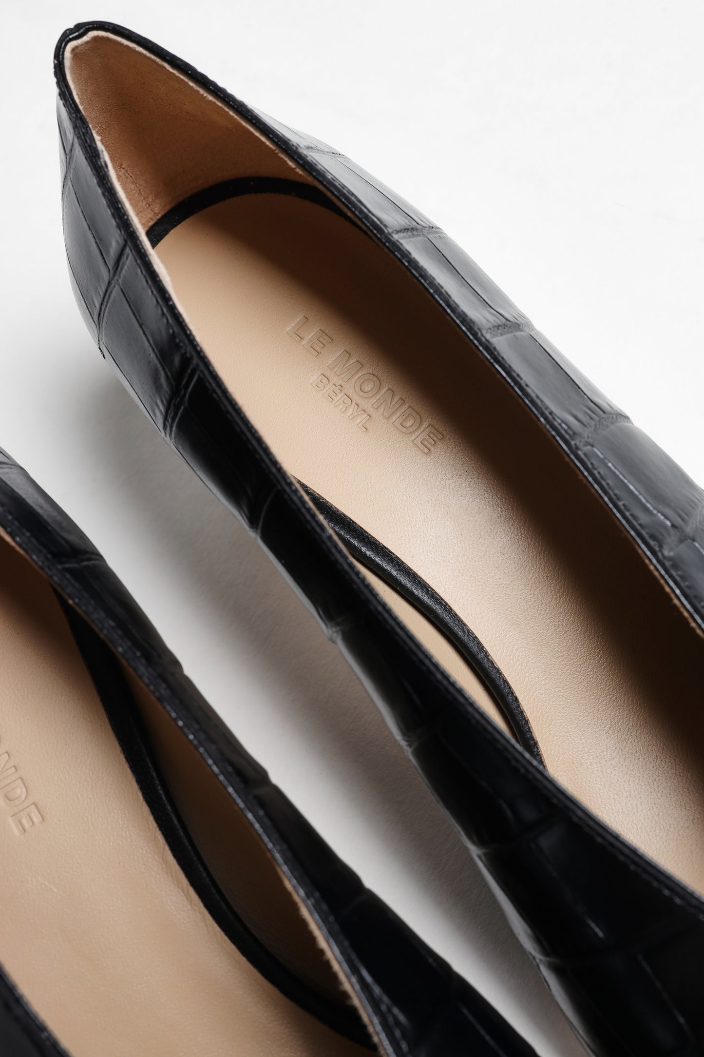 Kitten Heel Babouche in Coco BlackLe Monde Beryl - Anita Hass