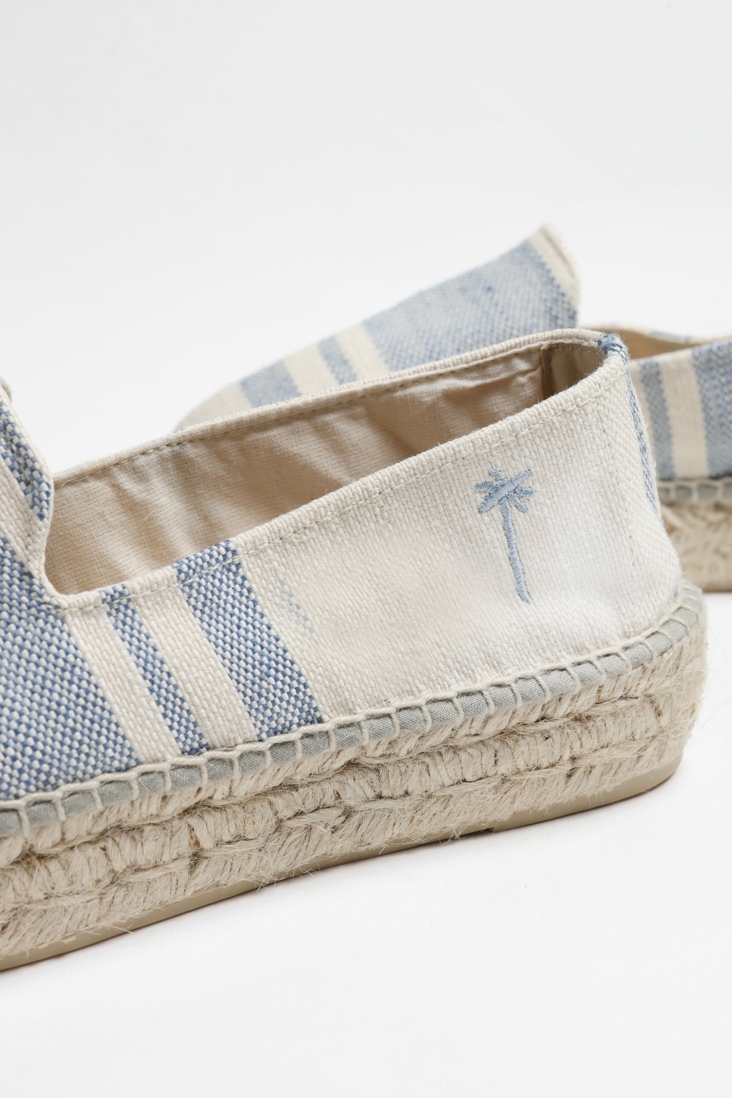 Espadrilles Stripes in Indigo/Natural